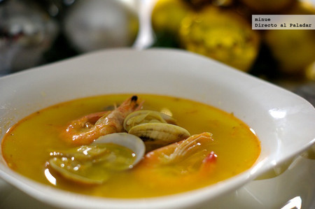 Sopa de marisco receta de la abuela